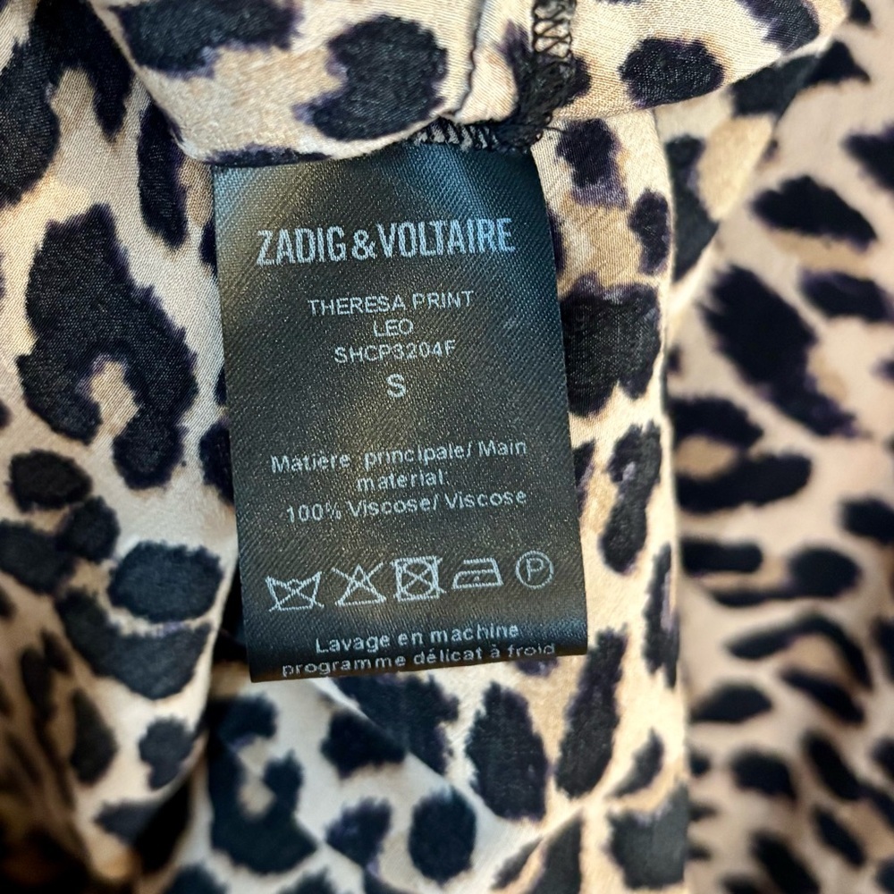 ZADIG & VOLTAIRE Leopard Print Blouse - Picture 10 of 11